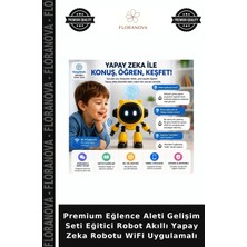Floranova Premium Eğlence Aleti Gelişim Seti Eğitici Robot Akıllı Yapay Zeka Robotu Wifi Uygulamalı