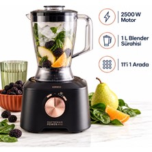 Karaca 2500 W Motor, 1 L Blender Sürahisi, 11’i 1 Arada Mutfak Robotu 000001000009832012