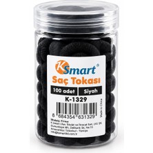 Ksmart Saç Toka Siyah 100 Adet- 12'li Paket