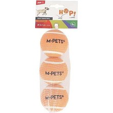 Hilera M-Pets Hop Tenis Topu 6.4cm Turuncu (3 Adet)