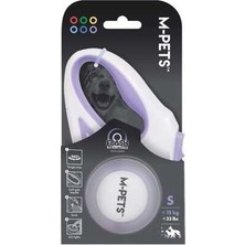 Hilera M-Pets Flash Ledli Otomatik Şerit Gezdirme Kayışı 3mt Mor