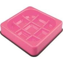 Hilera M-Pets Waffle Yavaş Yeme Mama Kabı 1500ML Pembe