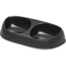 Hilera Moderna Sensibowl Ikili Kedi Mama Kabı Siyah 2X200ML