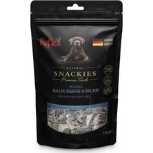Hilera Reflex Snackies Morina Balık Derisi Küpleri Köpek Ödül Maması 130GR