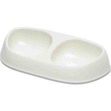 Hilera Moderna Sensibowl Ikili Kedi Mama Kabı Beyaz 2X200ML