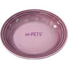 Hilera M-Pets Petjoy Flatty Seramik Mama Kabı Pembe 500ML