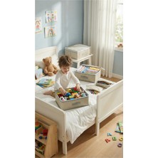 Evsella 6'lı Çocuk Odası Geometrik Desenli Bej Valiz Düzenleyici Bavul Içi Düzenleyici Organizer Set