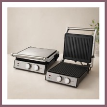 Bezos 4 Dilim Tost ve Izgara Makinesi 2000W - Yapışmaz Kaplama Bzss