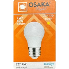 Tr 7W (50W) Sarı Işık E27 Duylu LED Ampul