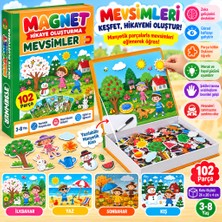 Bezos 1505 Magnet Hikaye Oluşturma - Mevsimler / +3 Yaş