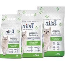 Odea Yeşil Elma Kokulu Ince Taneli Kedi Kumu, 10 Lt