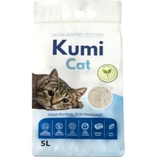Odea Eko-Premium Saf Dokunuş Kokusuz Naturel Kedi Kumu, Alerji Dostu Güçlü Topaklanan Bentonit (%99.5 Tozsuz), 5 L