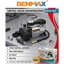 Tr Profesyonel Araç Oto Hava Kompresörü Metal Gövde 12V 150 Psı