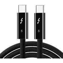 Tr ZR1107-T Thunderbolt 5,0 Type-C Kablo 240W Pd Hızlı Şarj, 120GBPS Veri Aktarımı, 16K 60Hz G�