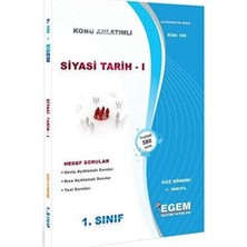TeknoKapsül 1. Sınıf 1. Yarıyıl Siyasi Tarih 1 Konu Anlatımlı Soru Bankası - Kod 169