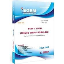 TeknoKapsül 1. Sınıf 1. Yarıyıl Işletme Son 6 Yılın Çıkmış Sınav Soruları Kod: 501