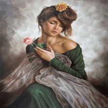 Hapy Hoby Zerafet Sayılarla Boyama Seti - 40X50CM, Çerçeveli
