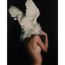 Hapy Hoby Özgür Ruhlu Kadın 3 Sayılarla Boyama Seti - Çerçeveli, 40X50CM