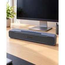 Hace Bazaar Ince Dikdörtgen Gövdeli Çift Hoparlörlü Stereo Ses Sunan Kablosuz Masaüstü Ses Sistemi