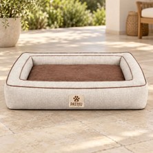 Patiyu Kedi Köpek Yatağı Noble Yatak - Krem / Large