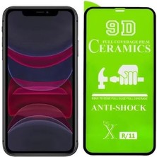 Nexoraa iphone 11 Için Parlak Seramik Esnek Nano Ekran Koruyucu Film 9d 9h Siyah Çerçeveli Ekran Koruy