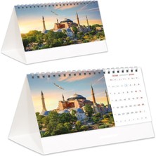 Hype Store 2026 Dünya Harikaları Piramit Masa Takvimi Masaüstü Takvim 21X17 cm