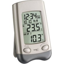 Tfa TFA30.3016.54 Wave Telsiz Termometre, Siyah