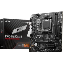MSI Msı Pro B650M-B Ddr5 Amd B650 Am5 Soket Ddr5 6800+(OC) Mhz Matx Anakart
