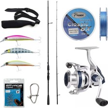 Xml Bayiciniz Tr Spin Olta Seti Okuma Psycho Stick Game 274CM Ex-Fast 15-40GR 2 Parça Olta Kamışı&okuma Arıa-3
