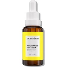 Maru.derm Niacinamide%10 + Hyalüronik Asit + Panthenol Cilt Bakım Serumu – Ton Eşitleyici ve Gözenek Görünümü