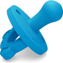 Lujo Bear Safejoy Silikon Emzik ve Diş Kaşıyıcı - Stage 1 (0-6 Ay) - D. Blue