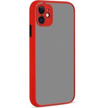 Apple iPhone 12 Kılıf Montreal Silikon Kapak - Kırmızı