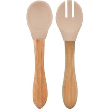 Oioi Mama Kaşığı ve Çatal Seti 010600 Bubble Beige