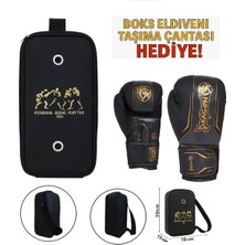 Xml Bayiciniz Tr Legacy Kick Boks Eldiveni Muay Thai ve Eldiven Taşıma Çantalı Siyah 12 Oz