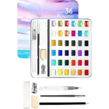 Xml Bayiciniz Tr Tablet Sulu Boya 36 Renk Teneke Kutu 1 Paket 36 Lı Taş Sulu Boya Çıkarılabilir Tablet Sulubo