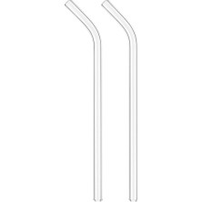 Easyso Cam Pipet Set Bükülebilir, Temizleme Fırçalı Çevre Dostu, Tekrar Kullanılabilir, Dayanıklı Cam , Kah