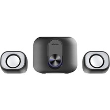 Meetion | SP2110 | Siyah | Ofis Hoparlörü | Bluetooth + 2.1 Ses Sistemi | 3.5mm + USB Bağlantı