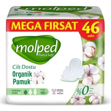 Molped Puresoft Ultra Hijyenik Ped Normal Mega Fırsat 46 Adet, Kanatlı