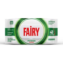 Fairy Çok Amaçlı Yüzey Temizlik Havlusu 100 Yaprak | Beyaz Sabun | Beyaz Sirke  Karbonat | 48 Saat