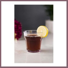 Bezos Akrilik Şeffaf Tekli Kısa Bardak & Su Meşrubat Kahve Yanı Bardağı 300 ml ( Cam Değildir ) Bzss