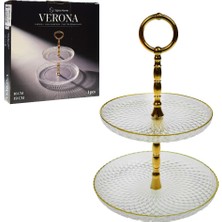 Sigma Home Verona Katlı Kurabiyelik Aden Altın Yaldız SGM13117 1 Adet