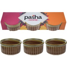 Pasha Home Porselen Sufle Kabı 3 Lü PH-0453 1 Adet