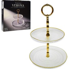 Sigma Home Verona Katlı Kurabiyelik Majestik Altın Yaldız SGM13118 1 Adet