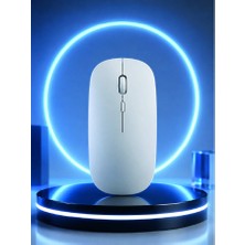 Şarjlı Wireless Mouse Bluetooth Çift Modlu Sessiz Yüksek Hassasiyetli Fare