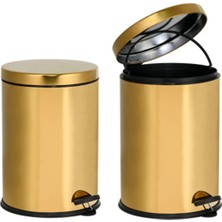 Kosova Elit 3lt Gold Çöp Kovası