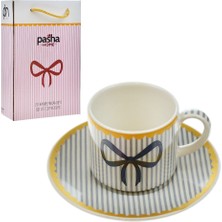 Pasha Home Ribbon 2 Li Lahve Seti Gri PH-0907 1 Adet