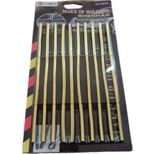 U Tip Geçmeli Havalandırma Nikelaj Şerit Çıta Ince 20CM 10 Parça Gold