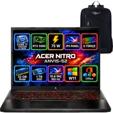 Acer Nitro ANV15-52 Intel Core I7 13620H 32GB 1tb SSD RTX5060 W11 Pro 15.6'' 165HZ Taşınabilir Bilgisayar NH.QZ8EY.003