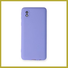 Bezos Samsung Galaxy A01 Core Uyumlu Kılıf First Silikon - Lila Bcks