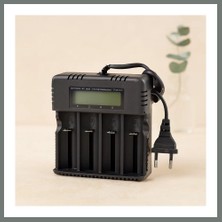 Bezos 4 Yuvalı Li-Ion Pil Şarj Cihazı 3000MA 4.2V (18650/26650/16340 Uyumlu) Mmbz